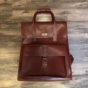 Dr. Martens leather book bag. unisex